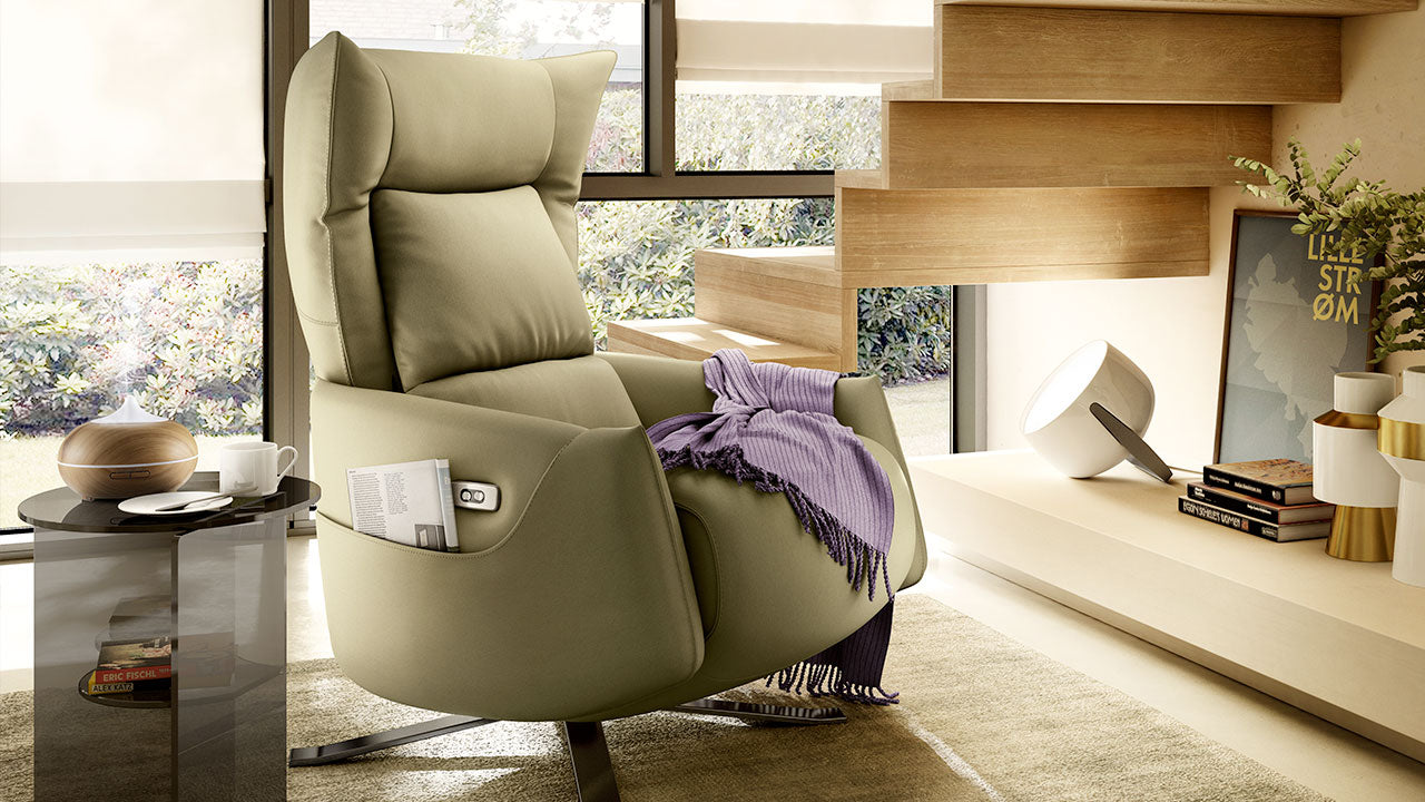 Descubre la Comodidad del Sillón Reclinable Batticuore de Natuzzi