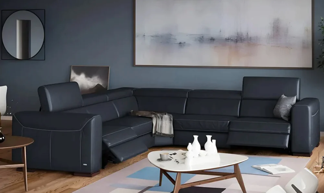 Descubre el Confort de la Sala Esquinera Forza de Natuzzi en Akabani Muebles