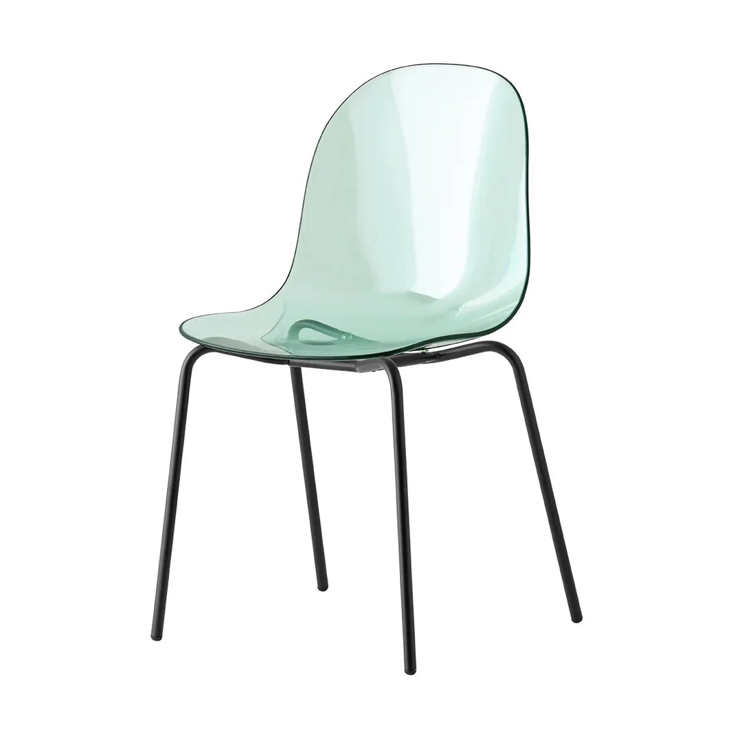 Silla para comedor Academy de metal y transparente. Muebles Italianos