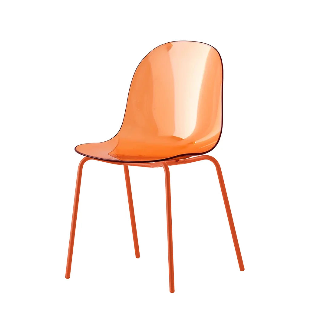 Silla para comedor Academy de metal y transparente. Muebles Italianos