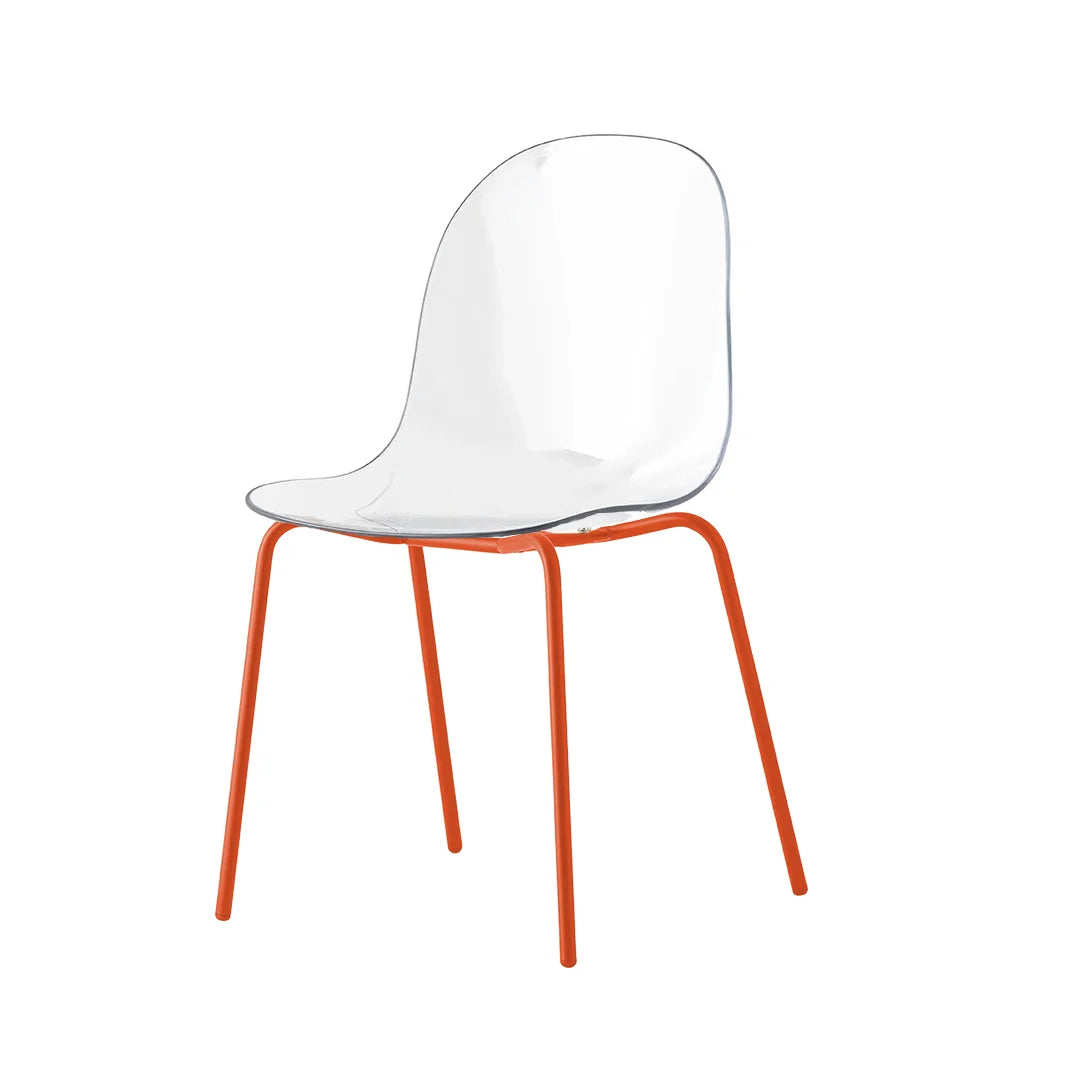 Silla para comedor Academy de metal y transparente. Muebles Italianos variant