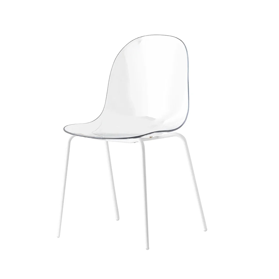 Silla para comedor Academy de metal y transparente. Muebles Italianos variant