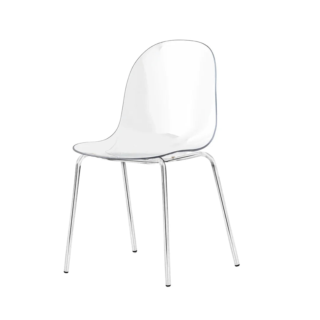 Silla para comedor Academy de metal y transparente. Muebles Italianos variant
