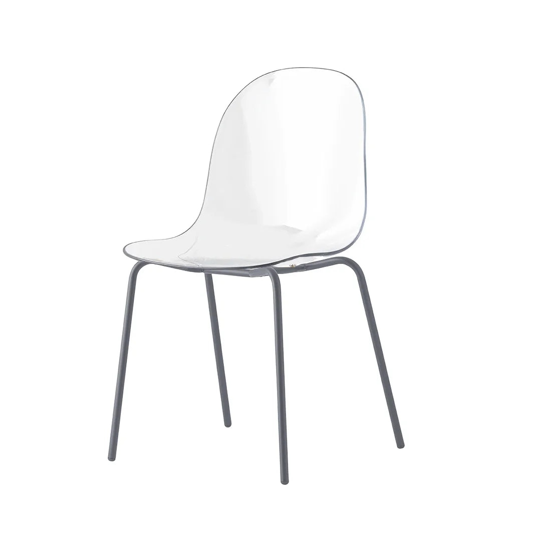 Silla para comedor Academy de metal y transparente. Muebles Italianos variant
