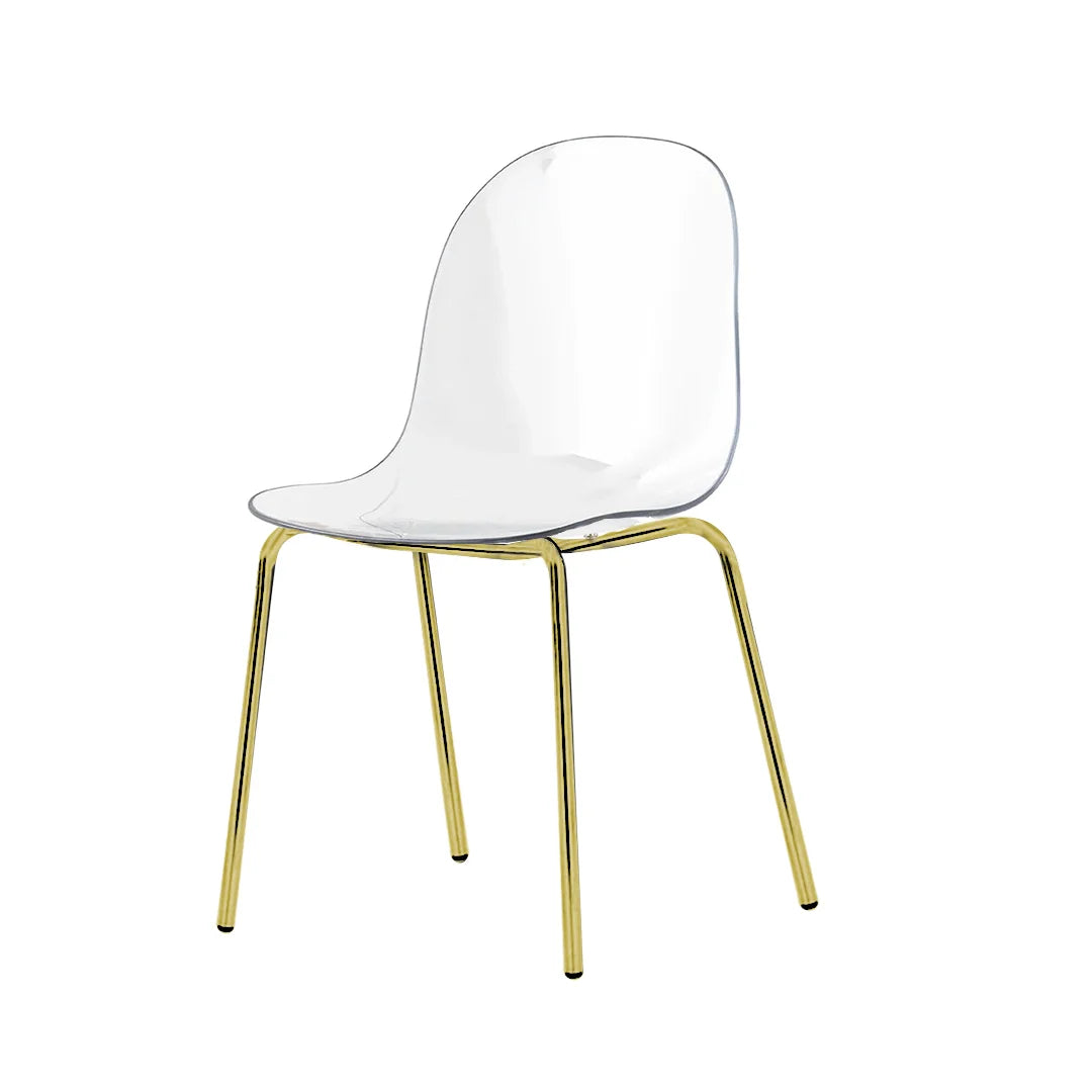 Silla para comedor Academy de metal y transparente. Muebles Italianos variant