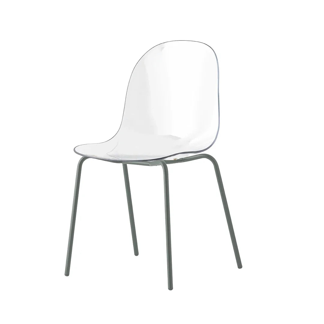 Silla para comedor Academy de metal y transparente. Muebles Italianos variant