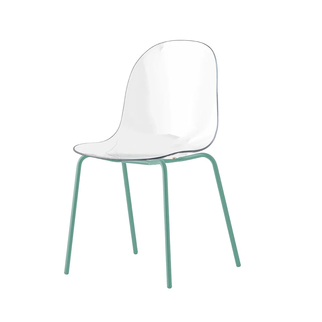 Silla para comedor Academy de metal y transparente. Muebles Italianos variant