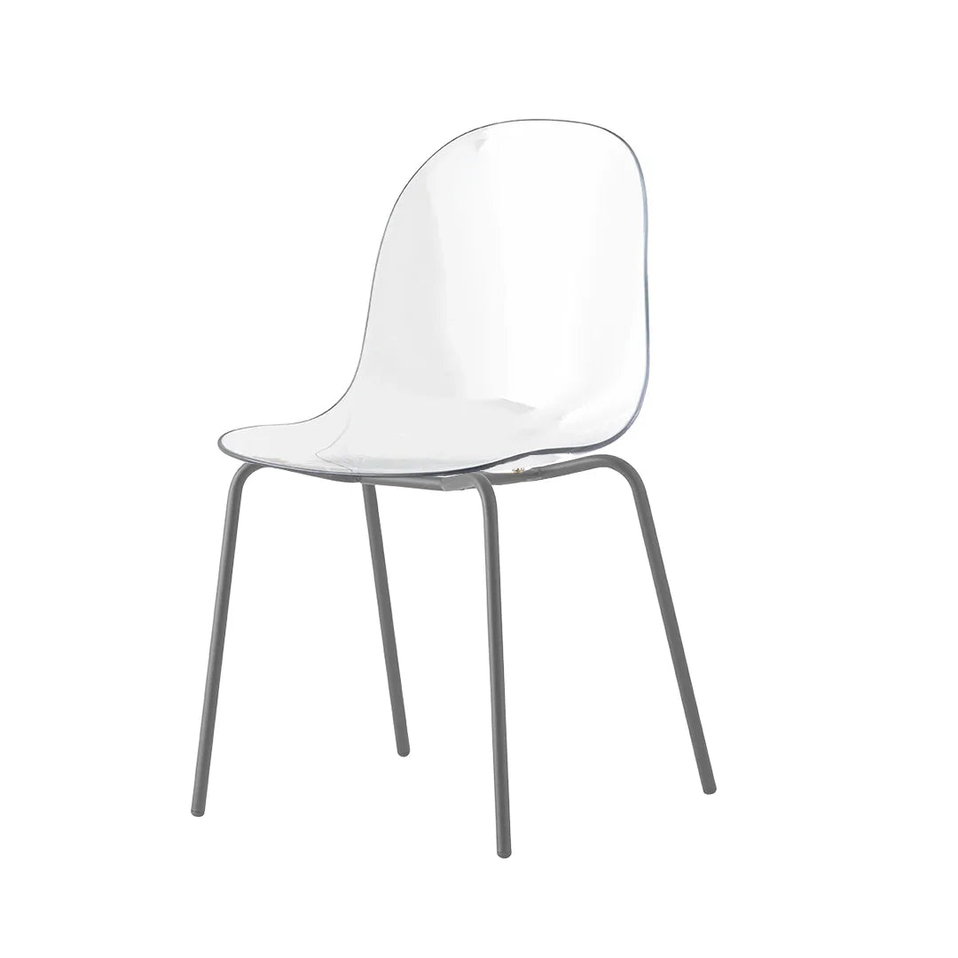 Silla para comedor Academy de metal y transparente. Muebles Italianos variant