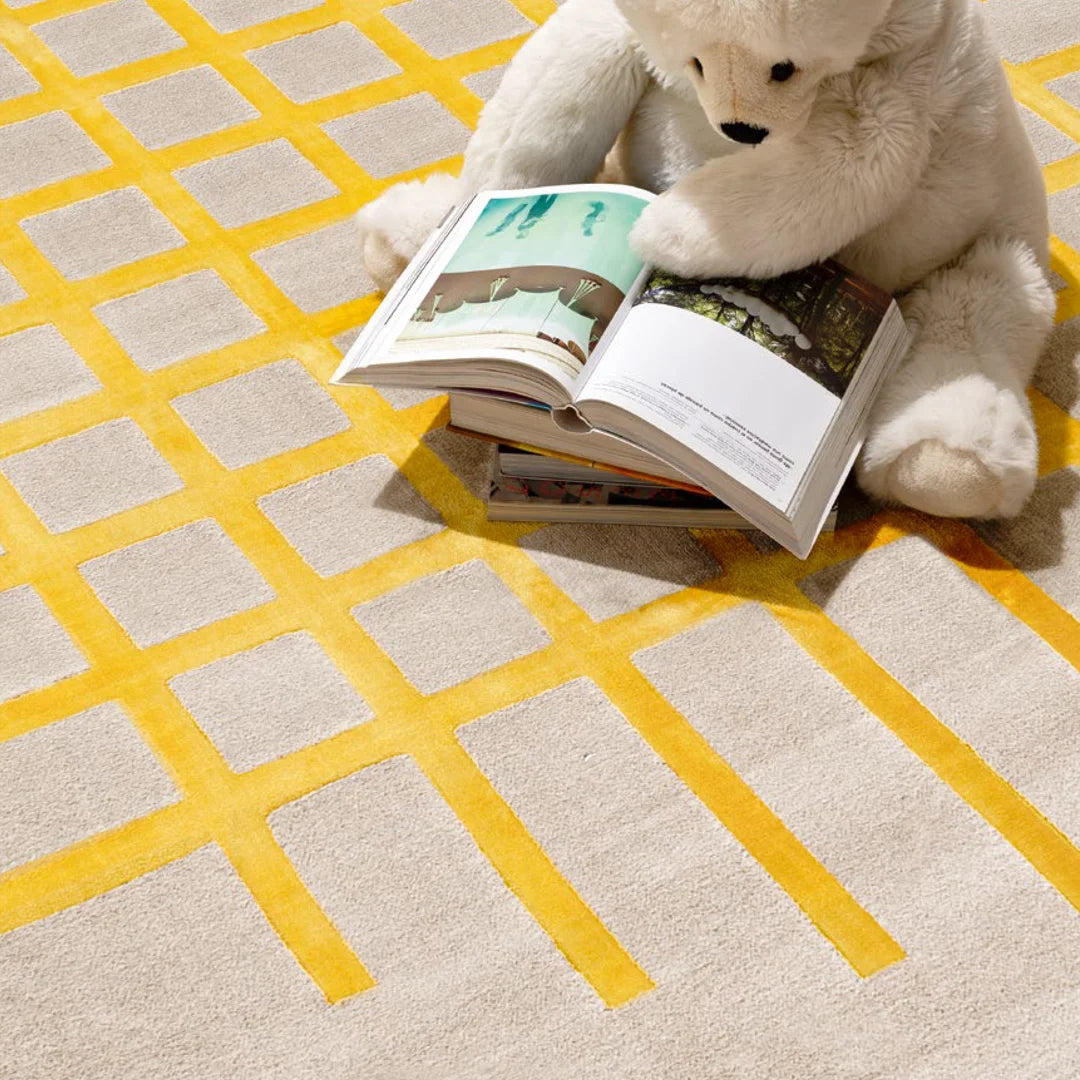 Alfombra Italiana Cek circular. Muebles Italianos