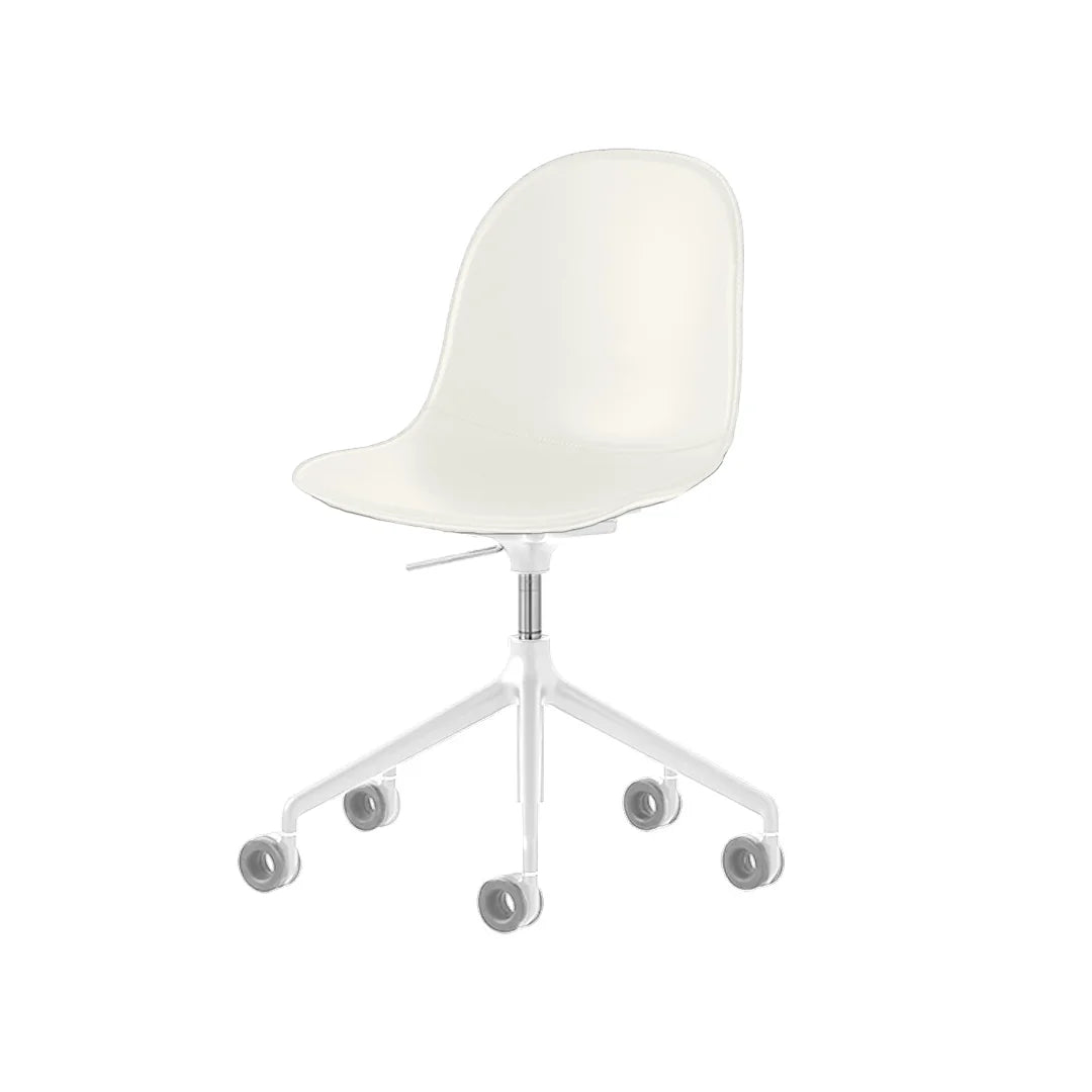 Silla Academy de Piel con Ruedas para Oficina. Muebles Italianos variant