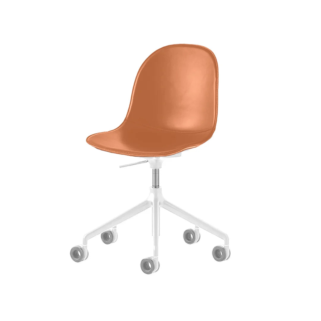 Silla Academy de Piel con Ruedas para Oficina. Muebles Italianos variant