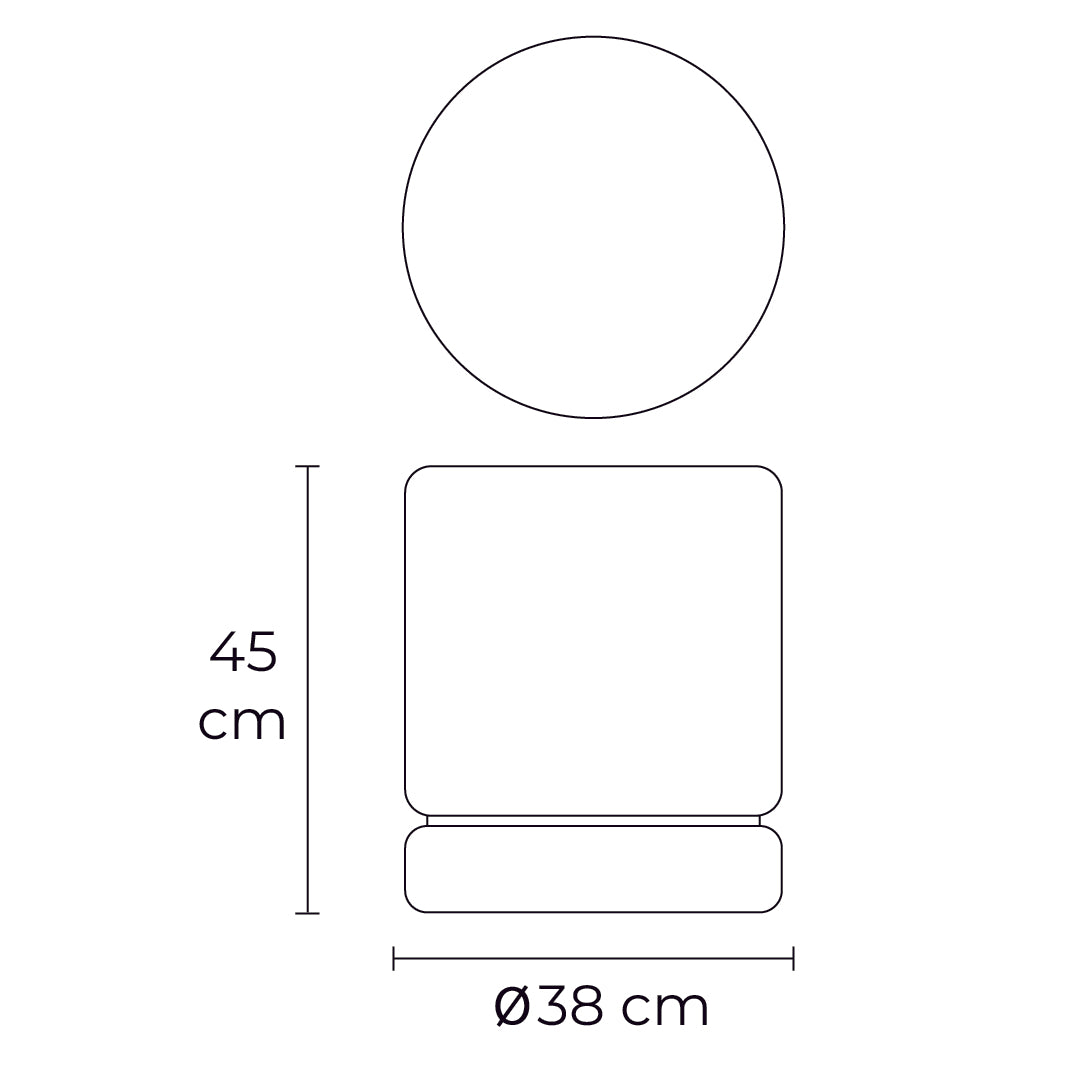 mesita lateral bambú