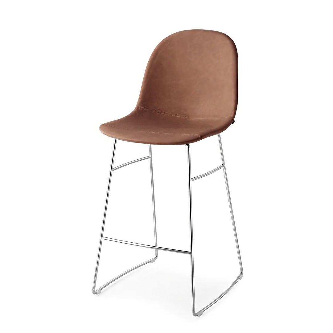 Banco Italiano para cocina Academy de cuero y metal. Muebles Italianos