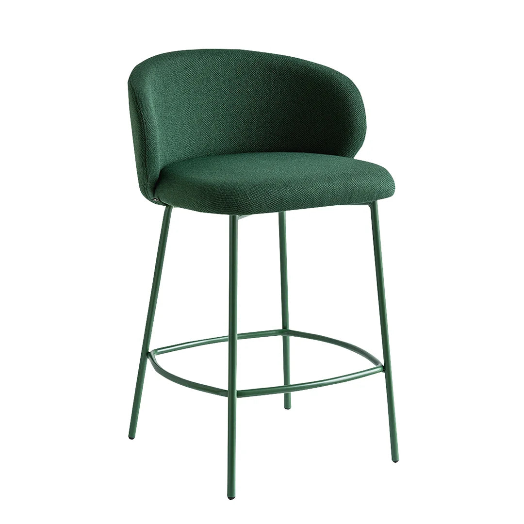 Banco de terciopelo Tuka para Desayunador. Muebles Italianos