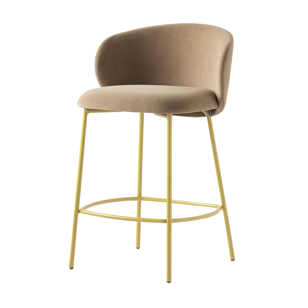 Banco tipo piel Tuka para Desayunador. Muebles Italianos