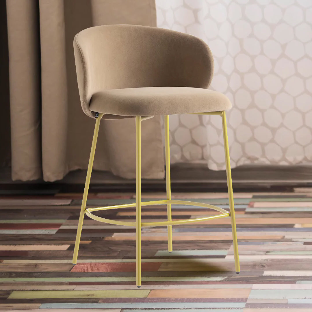 Banco tipo piel Tuka para Desayunador. Muebles Italianos