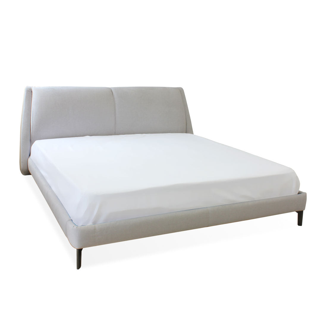 Cama Cuzco King Size Tela y Piel