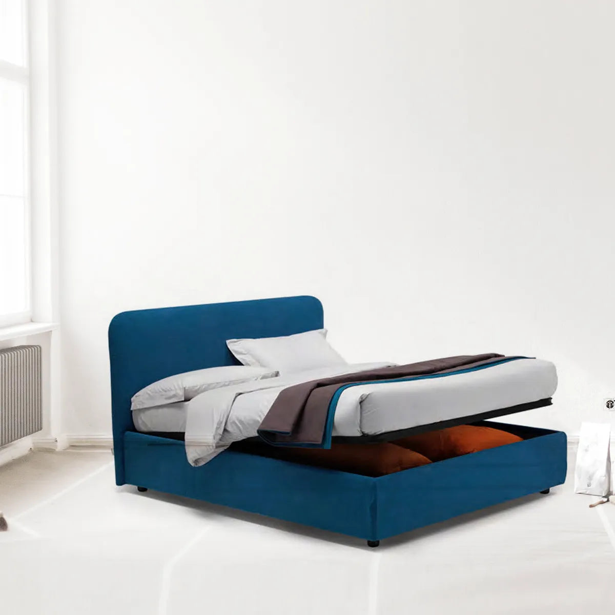 Cama Emily Confort Queen Size. Muebles Italianos