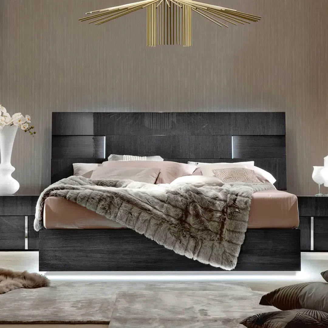 Recámara completa Montecarlo King Size. Muebles Italianos