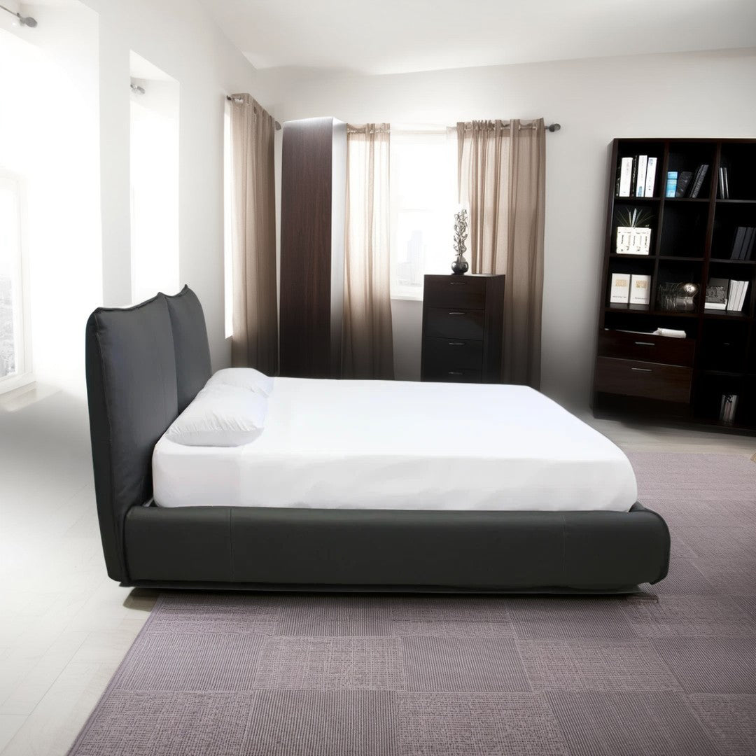 Cama Lunare Natuzzi Queen Size piel antracita