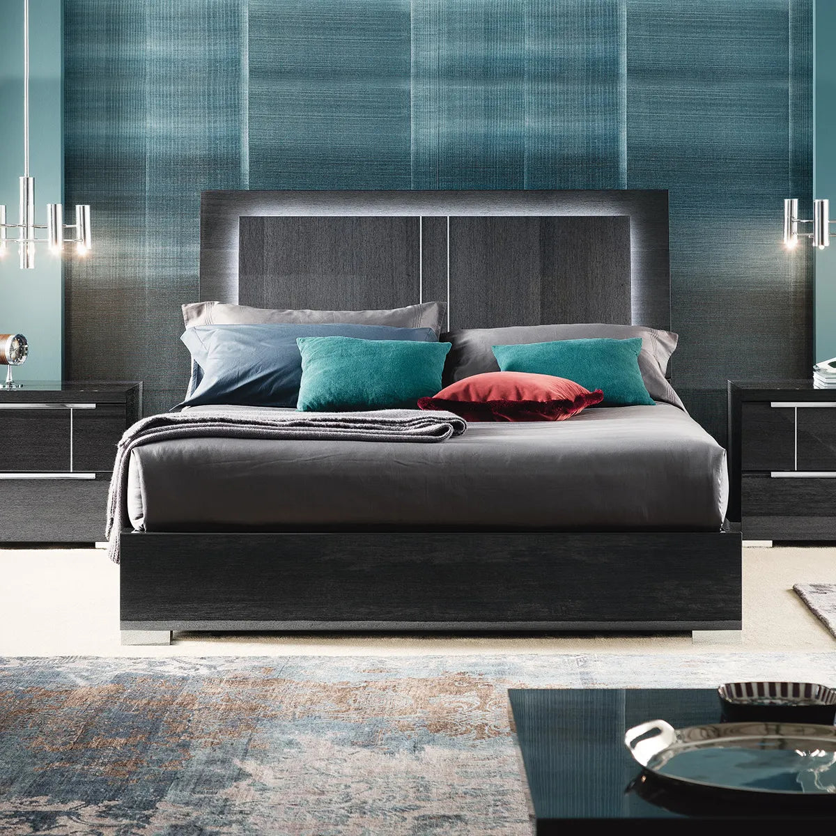 Cama Versilia Matrimonial. Muebles Italianos