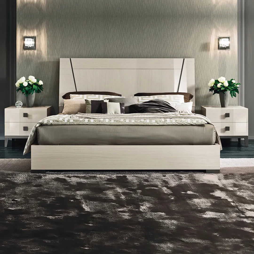 Cama Mont blanc Queen Size. Muebles Italianos