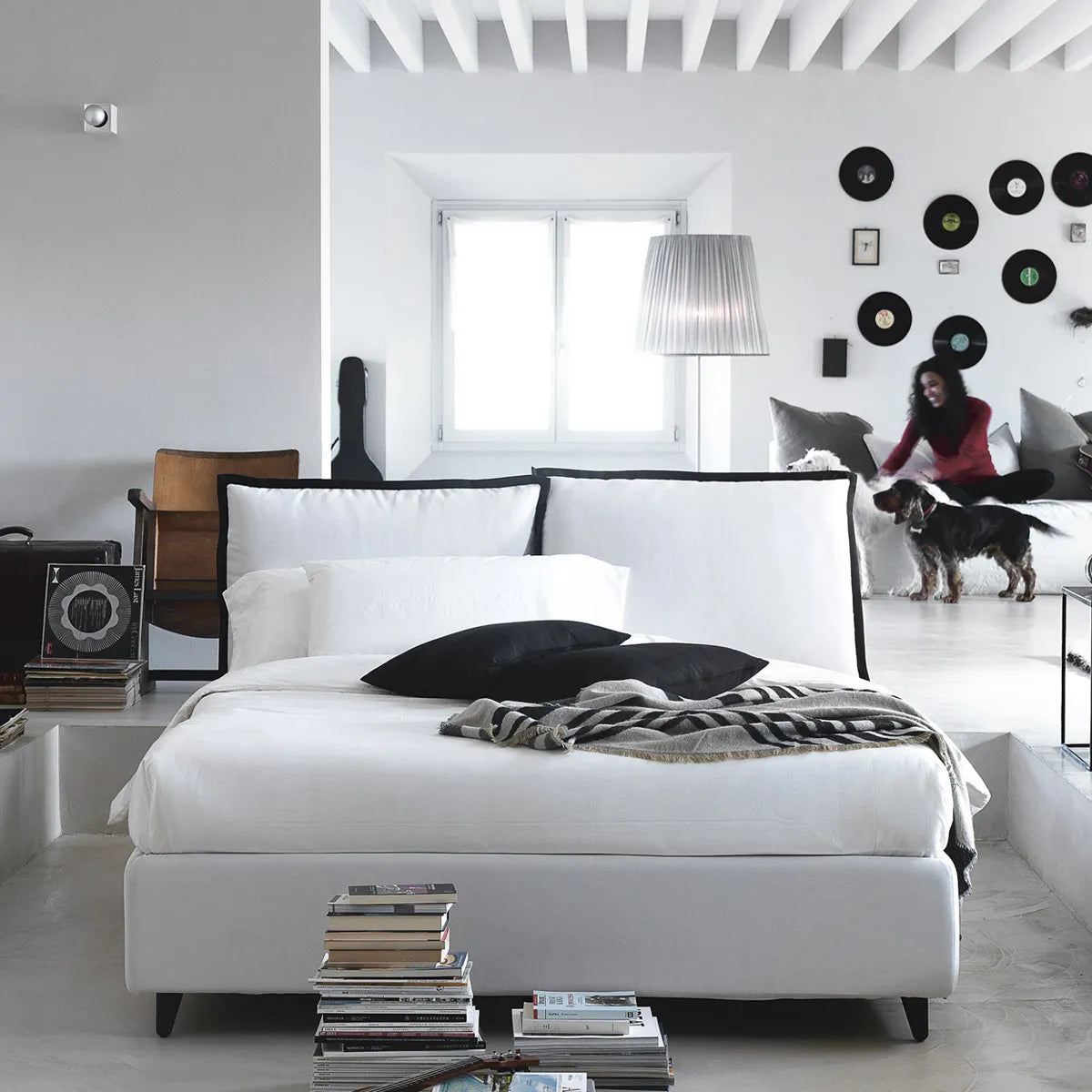 Cama So pop Queen Size. Muebles Italianos