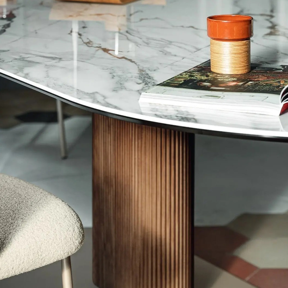 Mesa Extensible Cameo Base de madera 200 cm