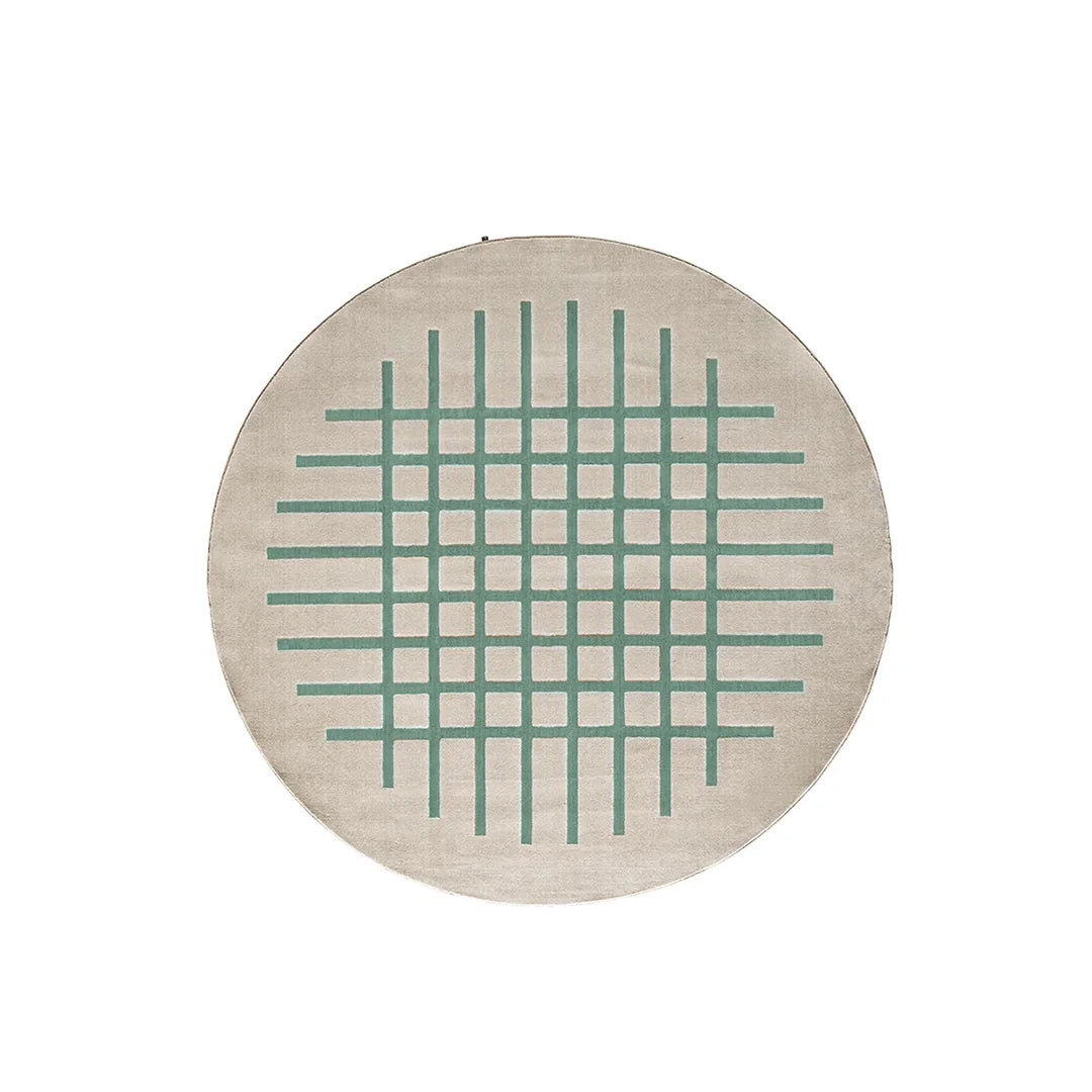 variant Alfombra Italiana Cek circular. Muebles Italianos