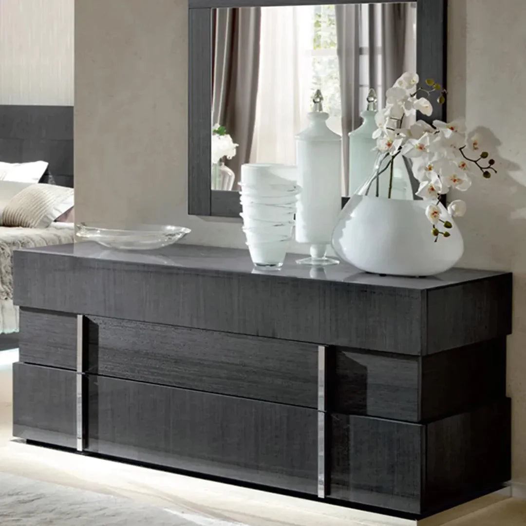 Recámara completa Montecarlo King Size. Muebles Italianos