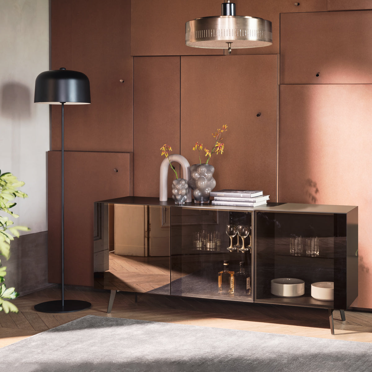 bufetero crystal chico