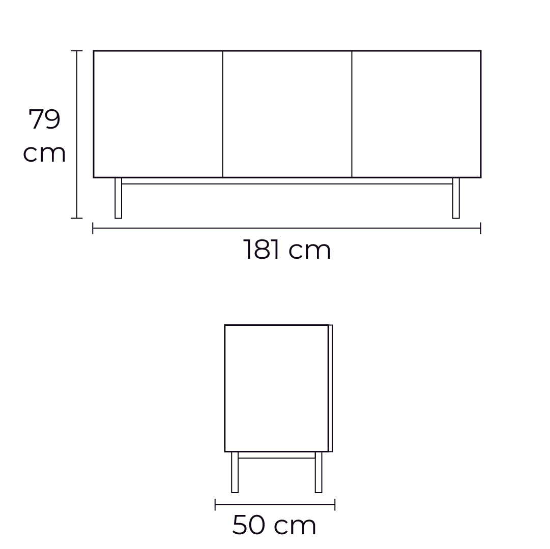 bufetero crystal chico