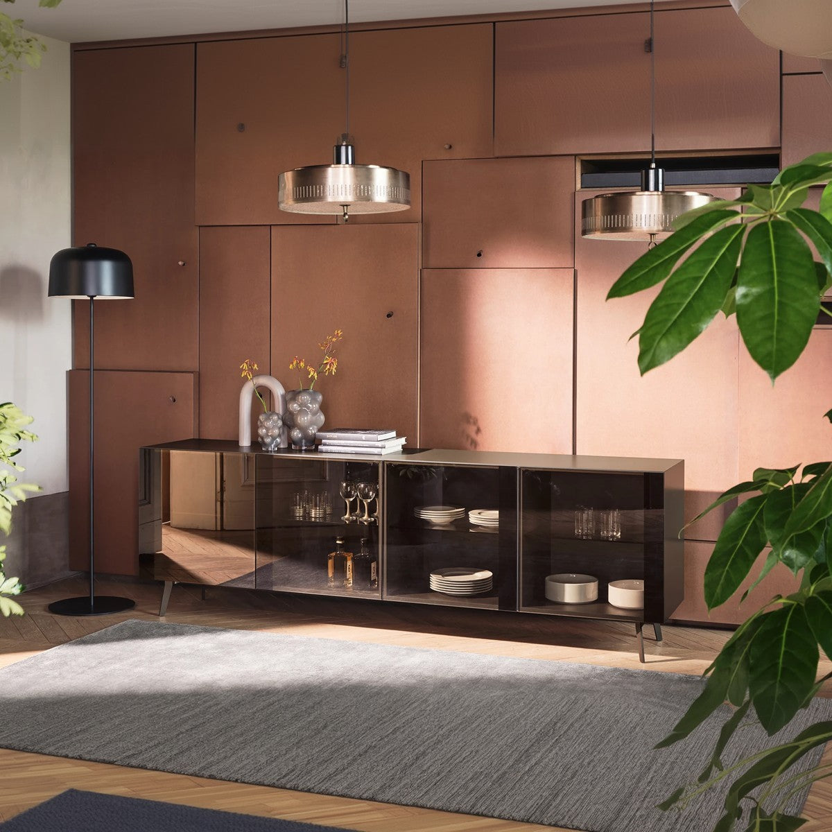 bufetero crystal chico