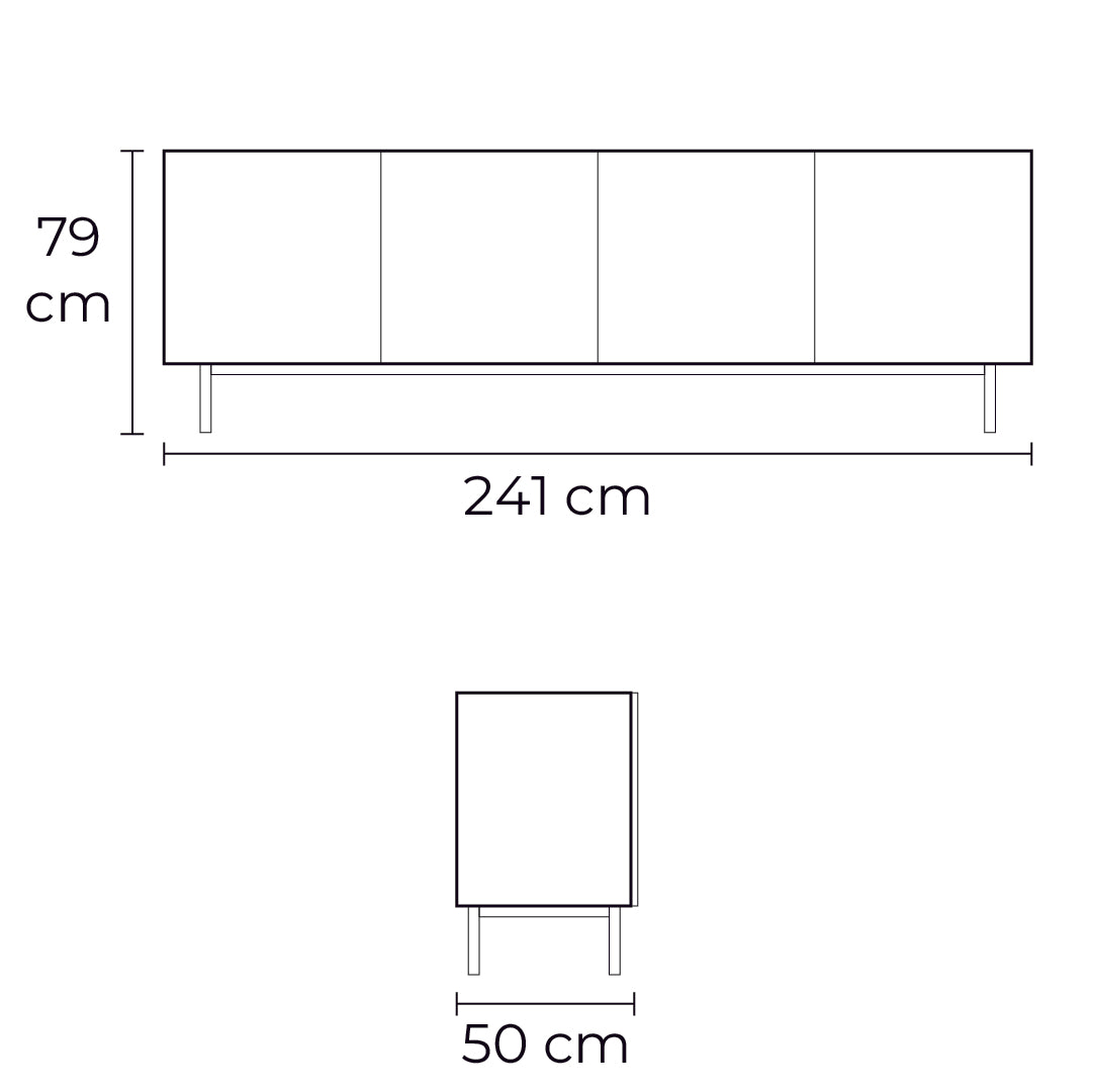 bufetero crystal grande