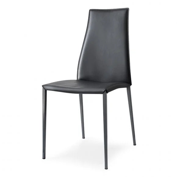 Silla de Cuero Aida para Comedor. Muebles Italianos