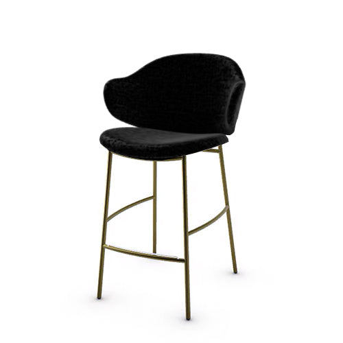 banco holly tipo piel y metal