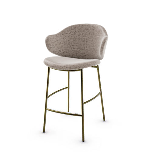 banco holly tipo piel y metal