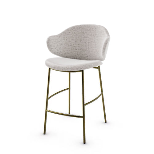 banco holly tipo piel y metal