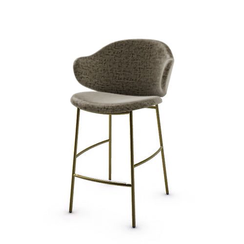 banco holly tipo piel y metal