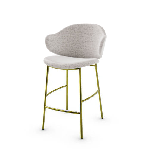 banco holly tipo piel y metal