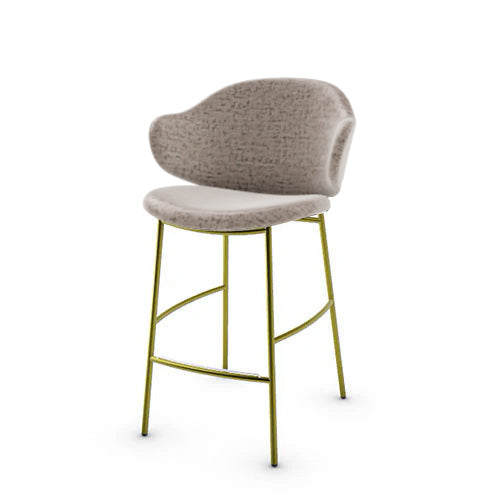 banco holly tipo piel y metal