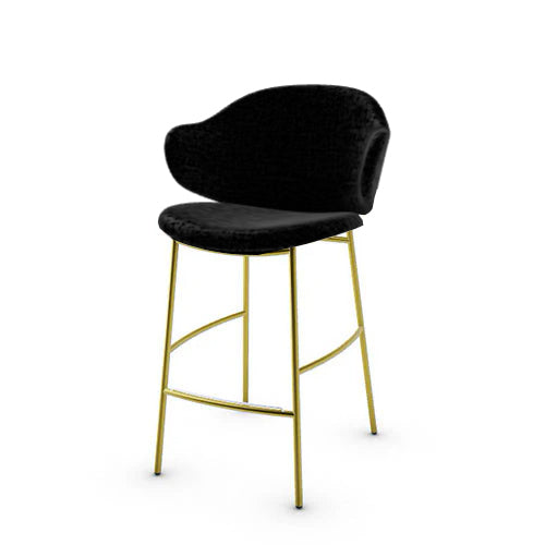 banco holly tipo piel y metal