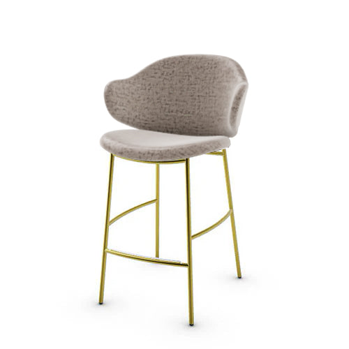 banco holly tipo piel y metal