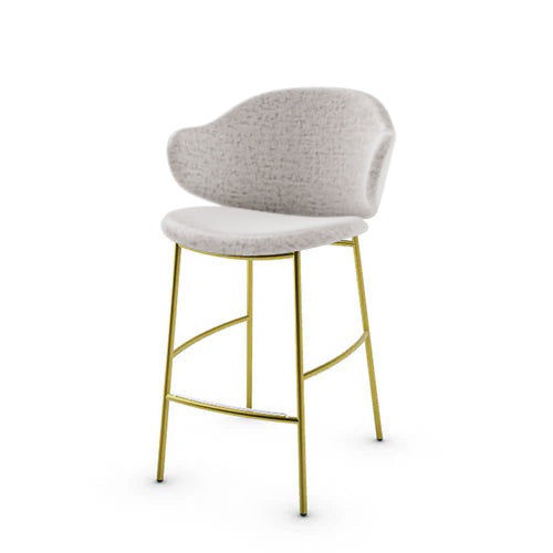 banco holly tipo piel y metal