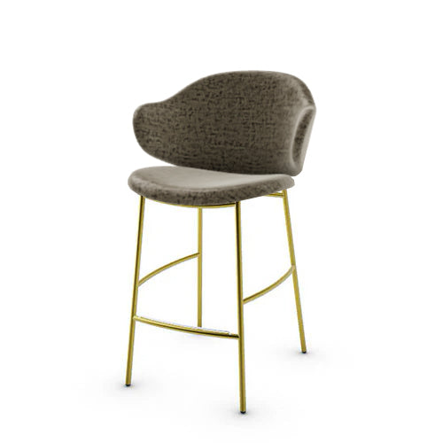 banco holly tipo piel y metal