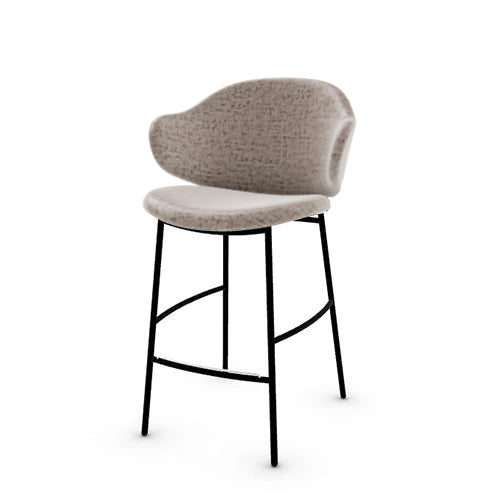 banco holly tipo piel y metal