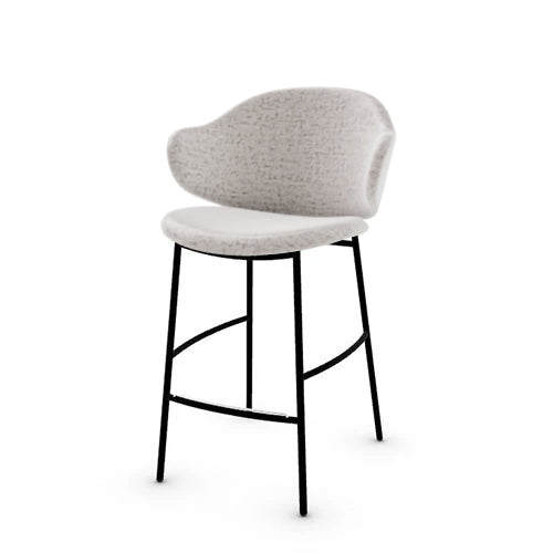 banco holly tipo piel y metal