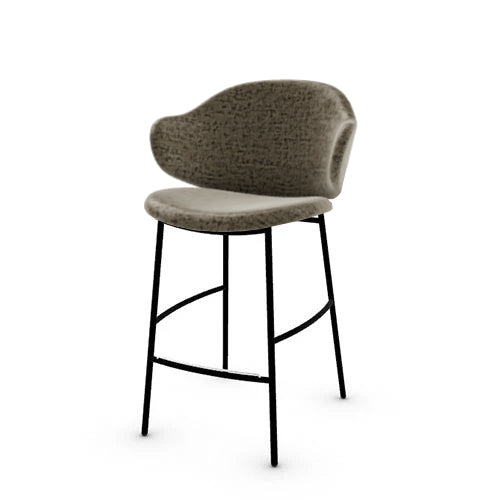 banco holly tipo piel y metal