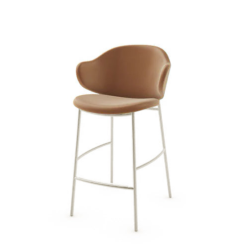 banco holly tipo piel y metal