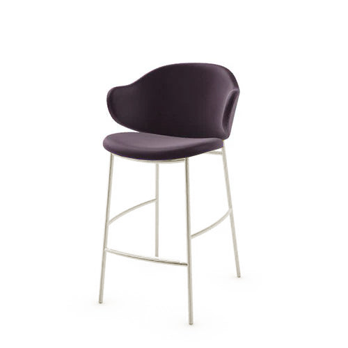 banco holly tipo piel y metal